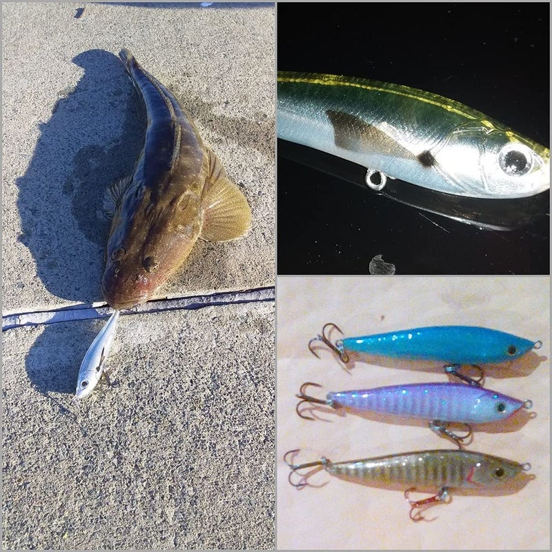 wLure 10 Blank Unpainted Minnow Crankbait Topwater Lipless Jerkbait Fishing Lures V3 (UPM708P10) - Image 5